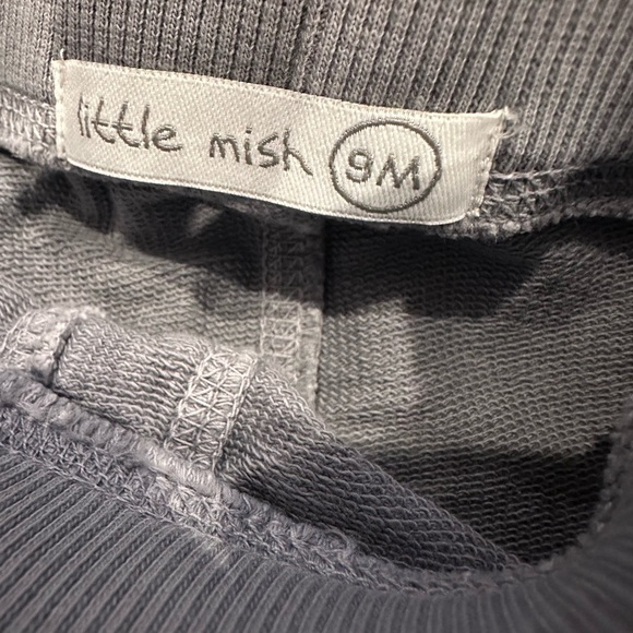 Designer From Denny’s! Little Mish Gray Kids Matching Set with Smiley Faces - Picture 4 of 15